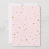 Twinkle Stars Baby Sprinkle Einladung (Rückseite)