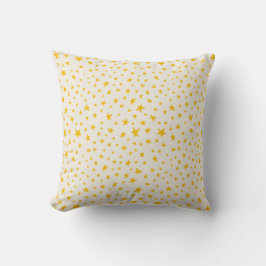 Twinkle Stars golden yellow and cream Kissen