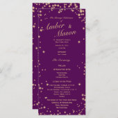 Twinkle Stars Lila und Goldsparkle Programm (Vorne/Hinten)