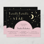 Twinkle Stars Shining | Black Budget Baby Dusche (Vorne/Hinten)