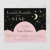 Twinkle Stars Shining | Black Budget Baby Dusche (Vorderseite)