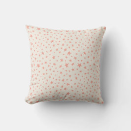 Twinkle Stars terracotta pink and cream Kissen