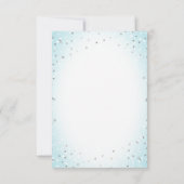 Twinkle Stars und Cross Blue Baby Boy Taufe UAWG Einladung (Rückseite)