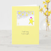 Twinkle Stars Valentine Greeting Karte (Gelbe Blume)