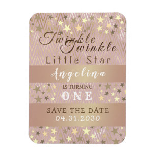 Twinkle Stern 1. Geburtstag - Termin vormerken Magnet