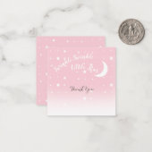 Twinkle Stern Rosa Dankeschön Karte (Vorderseite/Rückseite Beispiel)