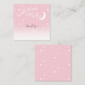 Twinkle Stern Rosa Dankeschön Karte (Vorne/Hinten)