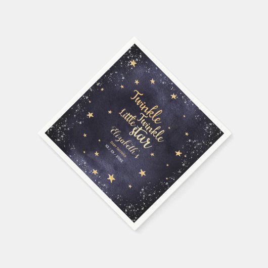 Twinkle Tinkle Aquarell Unisex Babydusche Serviette (Ecke)