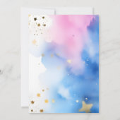 Twinkle Tinkle kleine Sternengeschlecht offenbart Einladung (Rückseite)