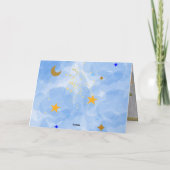 Twinkle Tinkle-Stern-Foto Dankeskarte (Rückseite)