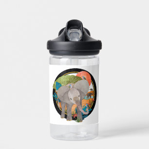 TWINKLE-TOES SAFARI-Elefant- Kinder-Wasserflasche Trinkflasche
