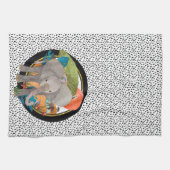 TWINKLE-TOES SAFARI-Elefantenküchenhandtuch Geschirrtuch (Horizontal)