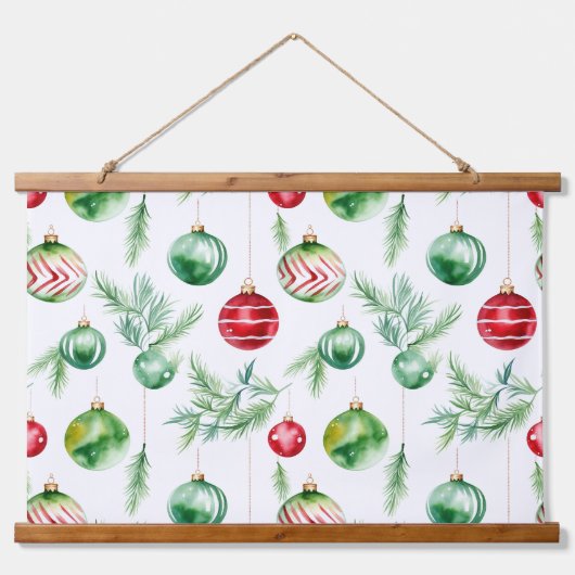 Twinkle Treetop Schätze Weihnachten Wandteppich Mit Holzrahmen (Vorne)