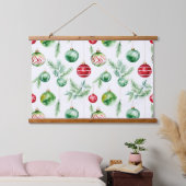 Twinkle Treetop Schätze Weihnachten Wandteppich Mit Holzrahmen (Schlafzimmer)