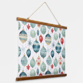 Twinkle Treetop Schätze Weihnachten Wandteppich Mit Holzrahmen (Gewinkelt)