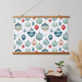 Twinkle Treetop Schätze Weihnachten Wandteppich Mit Holzrahmen (Schlafzimmer)