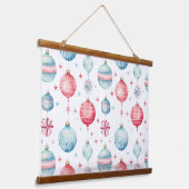 Twinkle Treetop Schätze Weihnachten Wandteppich Mit Holzrahmen (Gewinkelt)