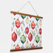 Twinkle Treetop Schätze Weihnachten Wandteppich Mit Holzrahmen (Gewinkelt)