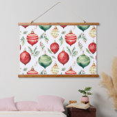 Twinkle Treetop Schätze Weihnachten Wandteppich Mit Holzrahmen (Schlafzimmer)