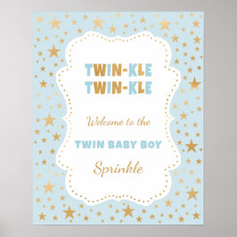Twinkle Twin Baby Sprinkball Begrüßungszeichen Poster
