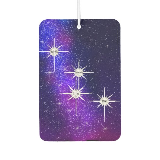 Twinkle Twinkle Autolufterfrischer (Vorderseite)