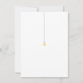 Twinkle Twinkle Baby Boy Dusche Danke, Gedicht Dankeskarte (Rückseite)