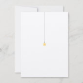 Twinkle Twinkle Baby Boy Dusche Danke, Gedicht Dankeskarte (Rückseite)