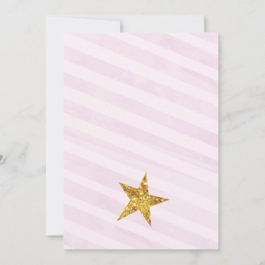 Twinkle Twinkle Baby Dusche Einladung (Rückseite)