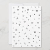 Twinkle Twinkle Baby Sprinkle lila Einladungen (Rückseite)