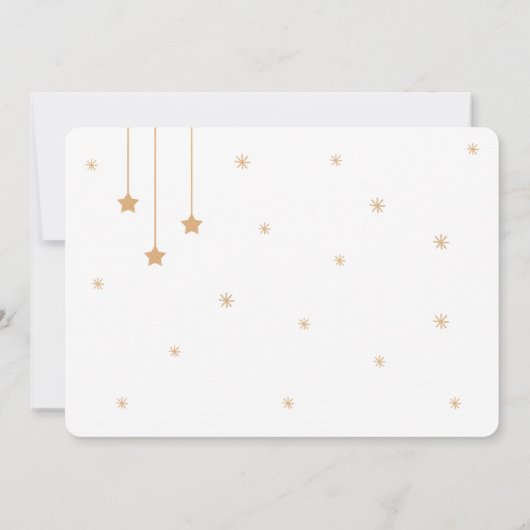 Twinkle Twinkle Babydusche Einladung (Rückseite)