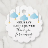 Twinkle Twinkle Blue Boy Baby Dusche Danke Geschenkanhänger (Vorderseite)