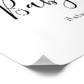 Twinkle Twinkle Blue Boy Baby Shower Willkommen SI Poster (Ecke)