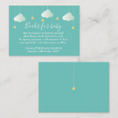 Twinkle Twinkle Book Request Baby Dusche Begleitkarte (Vorne/Hinten)