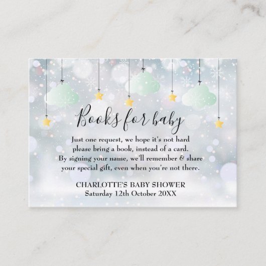 Twinkle Twinkle Books für Baby Winter Baby-Babydus Begleitkarte (Vorderseite)