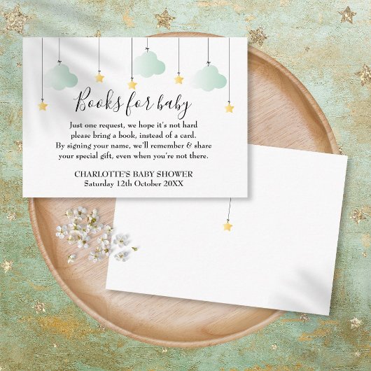 Twinkle Twinkle Bücher für Babybettwäsche Begleitkarte