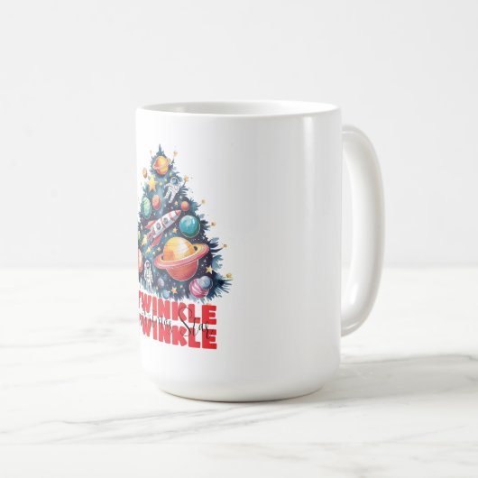 Twinkle Twinkle Christmas Star Kaffeetasse (VorderseiteRechts)