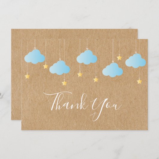 Twinkle Twinkle Danke Rustic Kraft Boho (Vorne/Hinten)