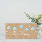 Twinkle Twinkle Danke Rustic Kraft Boho (Stehend Vorderseite)