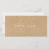 Twinkle Twinkle Danke Rustic Kraft Boho (Rückseite)