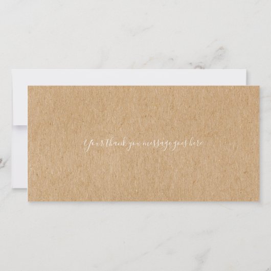 Twinkle Twinkle Danke Rustic Kraft Boho (Rückseite)