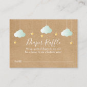 Twinkle Twinkle Diaper Raffle Baby Dusche Begleitkarte (Vorderseite)