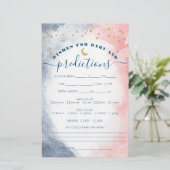 Twinkle Twinkle Double Sided Gender Reveal Games (Stehend Vorderseite)