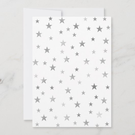 Twinkle Twinkle Drop-in Baby Sprinkle Einladung (Rückseite)