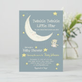Twinkle Twinkle - Einladung zur Babydusche (Stehend Vorderseite)