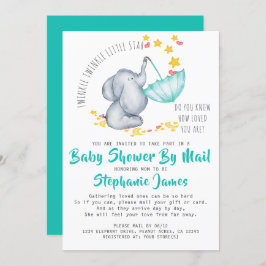 Twinkle Twinkle Elephant Baby Dusche von Mail Einladung