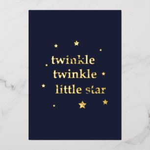 Twinkle Twinkle Folien Feiertagskarte