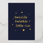 Twinkle Twinkle Folien Feiertagskarte (Vorderseite)