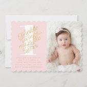 TWINKLE TWINKLE GEBURTSTAGSPARTEEINLADUNG EINLADUNG (Vorderseite)