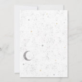Twinkle Twinkle Gender Neutral Baby Dusche Einladung (Rückseite)