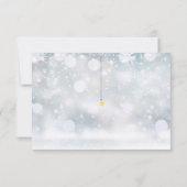 Twinkle Twinkle Gender Neutral Winter Baby Dusche RSVP Karte (Rückseite)